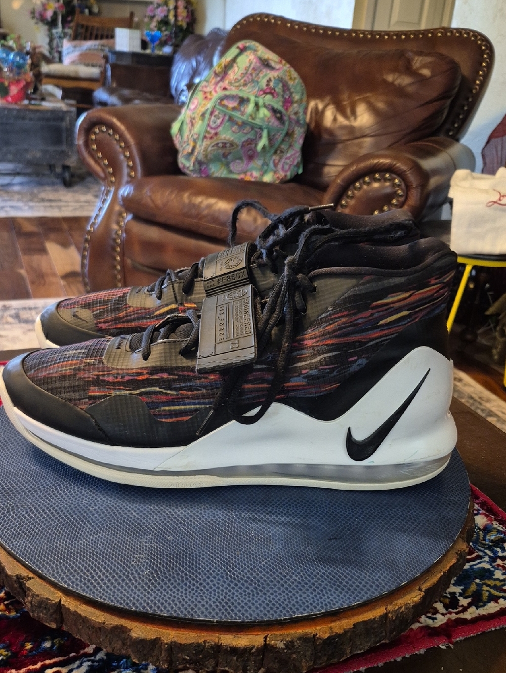 Nike Air Force Max Black History Edition Sz.13 High-Top BasketballShoes.(#2012S) - Picture 15 of 16
